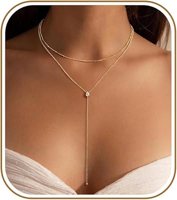 Ursteel Gold Long Necklace