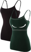 ATTRACO Womens Cotton Camisole Shelf Bra