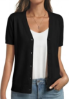 GKBK Short Sleeve Cardigan Sweater