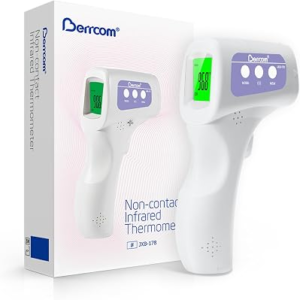 Berrcom Non-Contact Infrared Forehead Thermometer, 3-in-1 Digital Fever Check Temperature Gun for Baby Infant Kids Adults, Fast Accurate – Purple