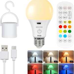 FRIDEKO HOME Led Rechargeable Light Bulbs