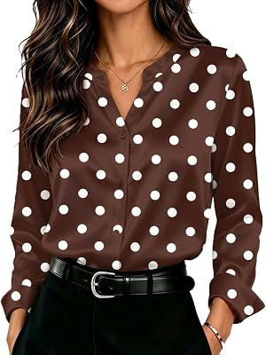 ZEAGOO Women Satin Silk Tops