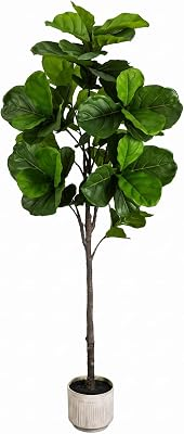 LUCEALBERI 6FT Artificial Fiddle Fig Tree