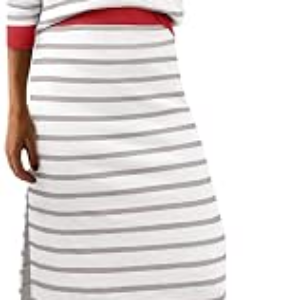 ANRABESS 2 Piece Striped Sweater Skirt Set