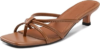Athlefit Women’s Strappy Kitten Heels Sandals