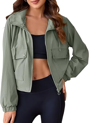 TANKANEO Cropped Military Jackets