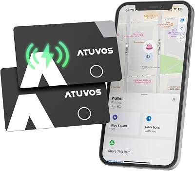 ATUVOS 2Pack Wallet Tracker Card