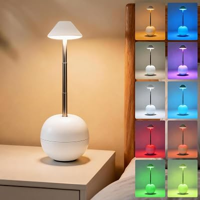 UMLAEN Cordless Table Lamp with 3 Colors