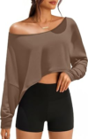 UNCLECAT Womens Off The Shoulder Crop Tops