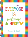 Faccito 8.3” x 11” Teacher Record Book 2026-2027 Class Grade Book Undated Attendance Register Student Roster Monthly Reminder Grading Chart for Elementary Classroom School Office(Rainbow Style)