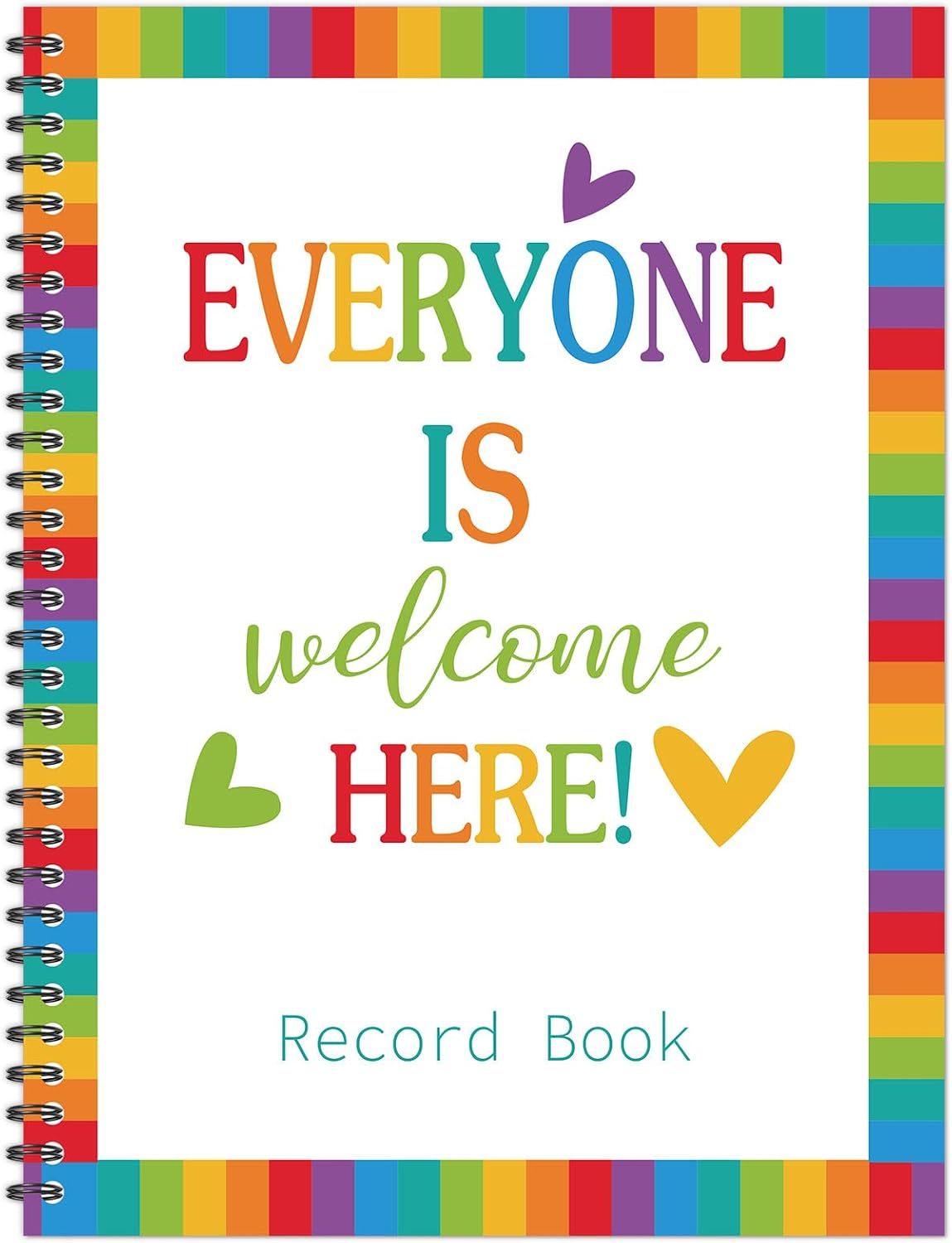 Faccito 8.3'' x 11'' Teacher Record Book 2026-2027 Class Grade Book Undated Attendance Register Student Roster Monthly Reminder Grading Chart for Elementary Classroom School Office(Rainbow Style)