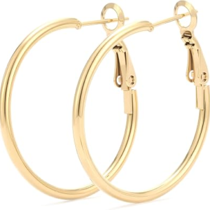 BELLE BRIGHTON Big Hoop Earrings