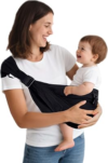 Baby Sling Carrier Newborn to Toddler, Lightweight Baby Carrier Sling, Baby Wrap Sling, Baby Hip Seat Carrier for Toddler Sling, Baby Holder Carrier, Nursing Sling, Carrying 8-35 lbs, (Black)