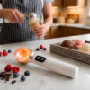 Heated Electric Ice Cream Scoop, Rechargeable USB-C Scooper with 3 Temp Settings & LED Display, 160°F Heating, IPX6 Waterproof for Hard Ice Cream,Gelato,Frozen Yogurt