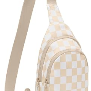 WOOMADA Checkered Sling Bag