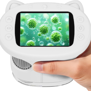 SEEKID Kids Microscope,1000X Handheld Digital Microscope (White)