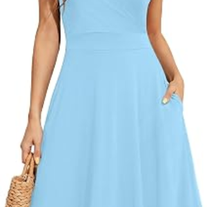 WEACZZY Womens Summer Sleeveless Casual Dresses
