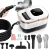 Steam Cleaner, 6 Steam Levels, 42oz Tank & 11 Pieces Accessories, 1500W High-Temperature Steam Cleaner for Home, Handheld Steamer for cleaning Grout,Tile,Kitchen,Bathroom,Car