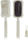 Curl Defining Brush, Curl Define Styling Brush With Cleaning Claws, Hair Brush for Combing and Shaping Men’s and Women’s Curls to Reduce Pulling, Curl Enhancing, Unisex (Beige)