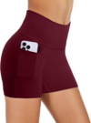 COPYLEAF Yoga Biker Shorts with Pockets