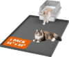Pawtners Cat Litter Mat, Large 34″ x 22″ Litter Box Mat, Easy to Clean Cat Litter Box Mat, Non-Slip Kitty Litter Mat for Floor, Waterproof & Urine-Proof Cat Litter Mat Litter Trapp