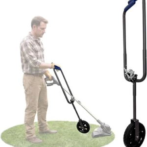 STARTINGTOOL Weed Eater Handle, 3IN1 Arm Back Saver String Trimmer Weeding Handle Extension with Wheels, Universal Weedeater Grip Tool for Lawn Care, Edge Weeder Trimming Attachments