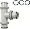 Nlfdbfsh Pool Hose Connector, 1.5″ to 1.5″ T-Joint Pool Hose Adapter, 3-Way Splitter Compatible with Above Ground Pool Filter Pump and Vacuum, Tool-Free Pool Replacement Parts