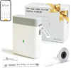 ORGBRO Label Maker Machine with Tape, Portable Bluetooth Label Printer for Home Office Organization, Support Pre-Cut & Continuous Labels, Inkless Thermal Small Labeler for School Kitchen, DX1-White