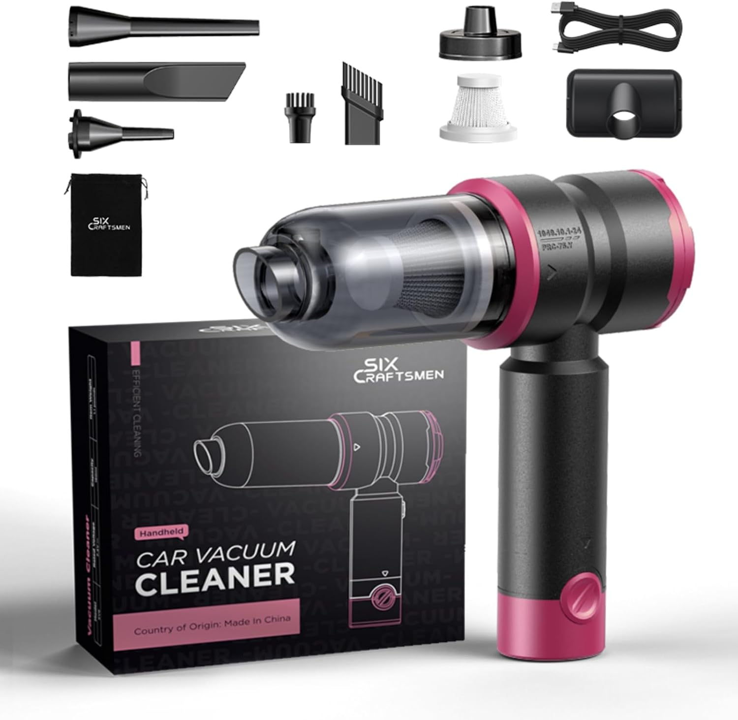 SIX CRAFTSMEN Handheld Car Vacuum Cleaner