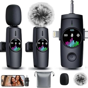 FGRLJFGLK 3-In-1 Wireless Lavalier Microphone