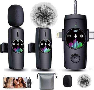 FGRLJFGLK 3-In-1 Wireless Lavalier Microphone