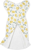 ANYEDDE Baby Swaddles 3-6 Months, Arms Up Swaddle with Openable Bottom Button & Cuff Design, Unisex Smiling Lemon Breathable Newborn Swaddle with 2-Way Zipper, Sleep Sacks for Baby Boys & Girls
