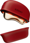 ZDEER GS5 Brass Heated Electric Gua Sha Facial Sculpting Tool with Vibration, Women’s Facial Massager, LED Red Light Therapy for Neck & Face, Skin Firming Device, Premium Birthday Gift for Women, Red | Brass Heated Electric Gua Sha Facial Sculpting Tool with Vibration