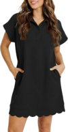 FISOEW Womens Summer T Shirt Mini Dress