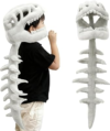 Spinosaurus Plush Dino Outfit 3D Skull Headpiece with Plush Spine Wearable Dinosaur Skeleton Great for Dress-Up