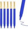 36 Pack Gel Pens Blue 0.5mm Medium Point Blue Gel Ink Pens with Cap Quick Drying Ballpoint Pen Smooth Writing Fine Point Pen for Journaling School Office Supplies