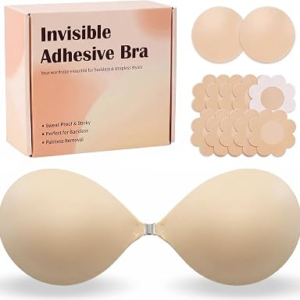 KEEPMYSELF Womens Invisible Adhesive Strapless Bra