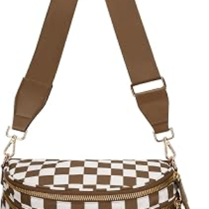 WOOMADA Checkered Bum Bag