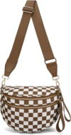 WOOMADA Checkered Crossbody Bag