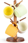 E-ROOM TREND Wood Coffee Mug Holder Countertop