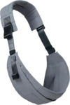 AUYEAZGO Toddler Carrier, Baby Sling Carrier – Premium Cotton, Large Seat & Back Support, Large Pocket, Ideal for 6-48 Months (16-44 lbs), Gray, Regular (XS–4XL)