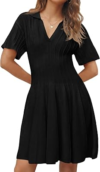 SAODIMALLSU Womens Summer Short Sleeve Mini Dress