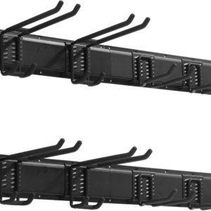 32.1” All-Metal Garage Tool Organizer Wall Mount, 260 lbs Capacity – Heavy-Duty Tool Rack with Adjustable Hooks for Garage, Shed and Yard Tools
