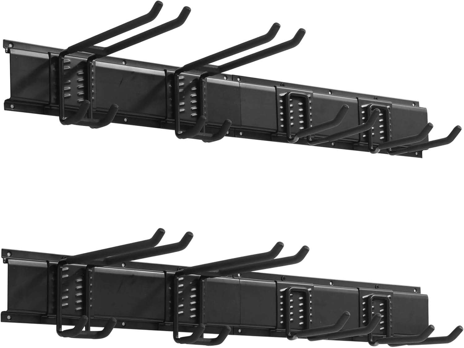 32.1'' All-Metal Garage Tool Organizer Wall Mount, 260 lbs Capacity – Heavy-Duty Tool Rack with Adjustable Hooks for Garage, Shed and Yard Tools