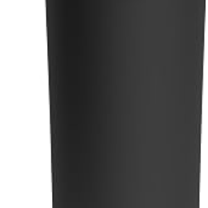16 oz Insulated Coffee Tumblers, Travel Coffee Tumblers with Straw (Black) | Double-Wall Stainless Steel Tumbler, Leak Proof Tumbler, Reusable Cups with Lids for lced and Hot Drinks
