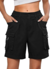 GLEENEAT Womens Cargo Burmuda Shorts