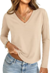UNCLECAT V Neck Long Sleeve Shirts