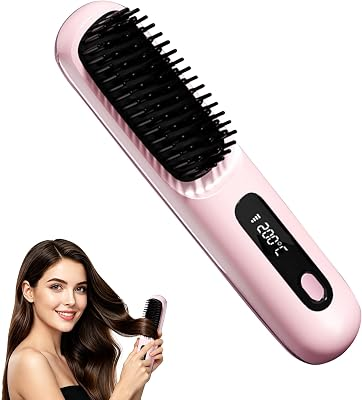 NORTHFISH Cordless Hair Straightening Brush