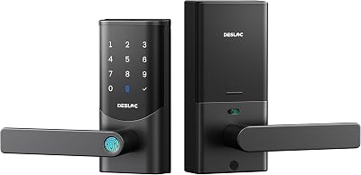 DESLOC K221 Fingerprint Smart Lever Lock, Built-in WiFi, 16-Month Battery