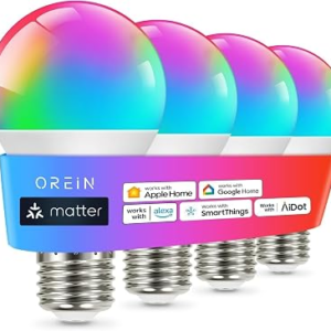 Matter Smart Light Bulb 4 Pack